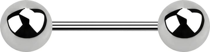 Produktbild Star Piercing Micro Barbell silber mit zwei Kugeln (Titan G23)