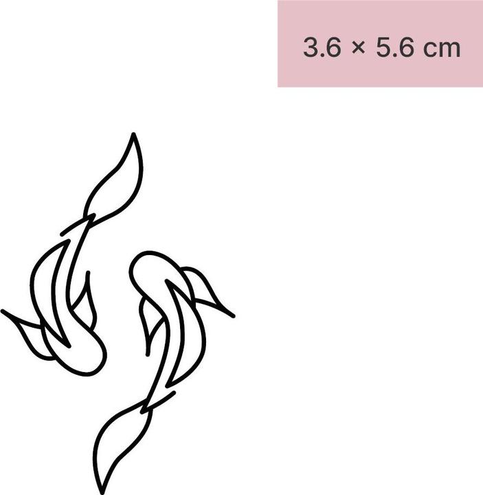 Produktbild minink Temporäres Tattoo – Gegensätzlicher Fisch