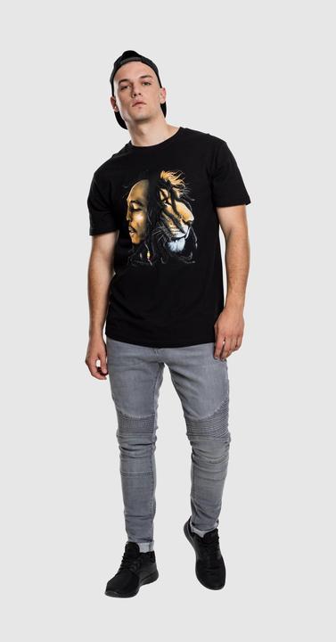 Immagine prodotto Mister Tee Maglietta con la faccia da leone di Bob Marley (S)