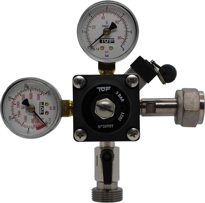 Ich-zapfe Druckminderer 1-leitig CO2 für Bier Zapfanlage 3bar