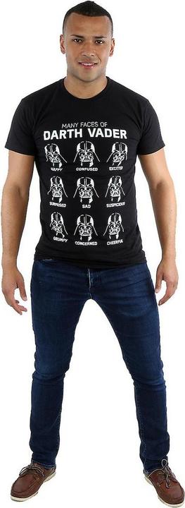 Image du produit Star Wars Mens Many Faces Of Darth Vader Cotton T-shirt (M)