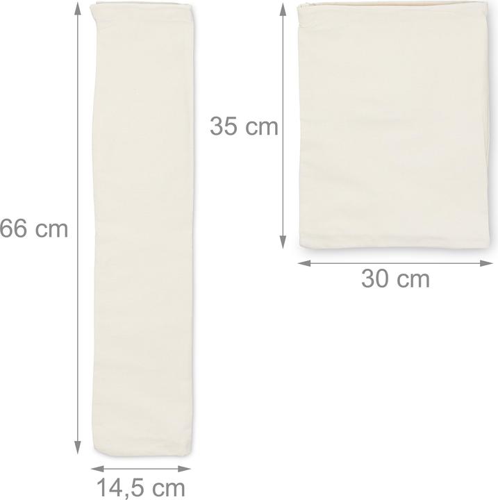 Actual product image Relaxdays 4-piece bread bag set