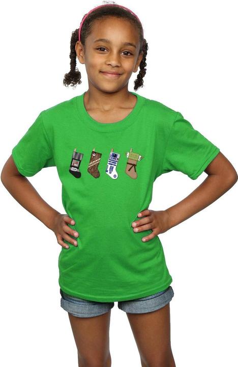 Image du produit Star Wars - T-shirt CHRISTMAS STOCKINGS - Fille (152, 158)