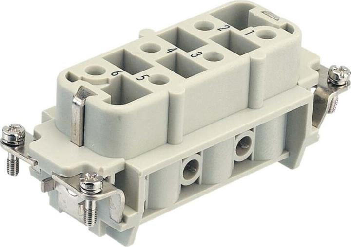 Produktbild Harting 09 31 006 2701 Tilslutningsindsats Han® HsB 6 + PE Skruer 1 stk