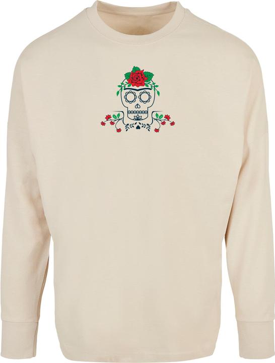 Merchcode Ladies Frida Kahlo - Death Oversized Cut On Sleeve Longsleeve - 116099 (M)