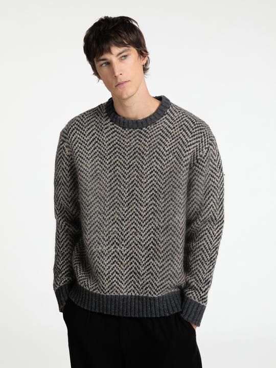 Produktbild Selected Homme Fischgrätmuster Pullover (L)