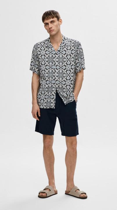 Produktbild Selected Homme Gemustertes Kurzarmhemd (L)