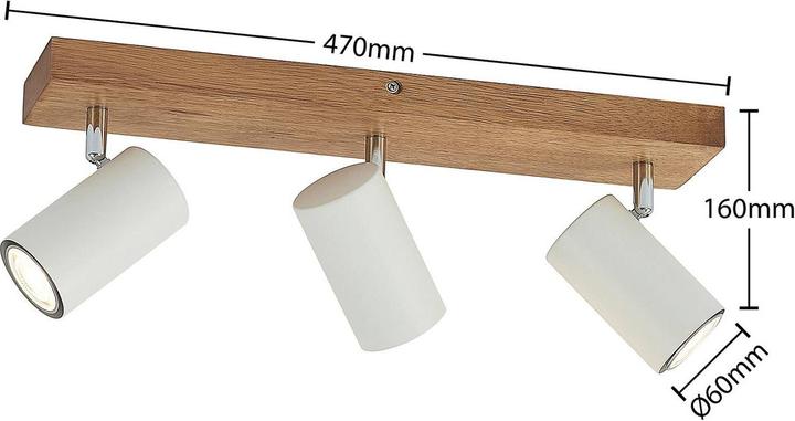 Produktbild Lindby Maniva Deckenstrahler, dreiflammig, weiss (GU10)