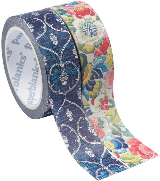Actual product image Paperblanks Decorative adhesive tape velvet blue / pear garden (15 mm)