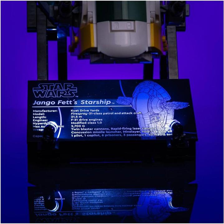 Actual product image Light my bricks LMB 2.0 LEGO® 75409# Star Wars UCS Jango Fett's Firespray-Class Starship Light Kit