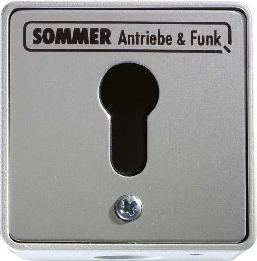 Actual product image Sommer AP key switch 5006V000 1 contact without cylinder IP54