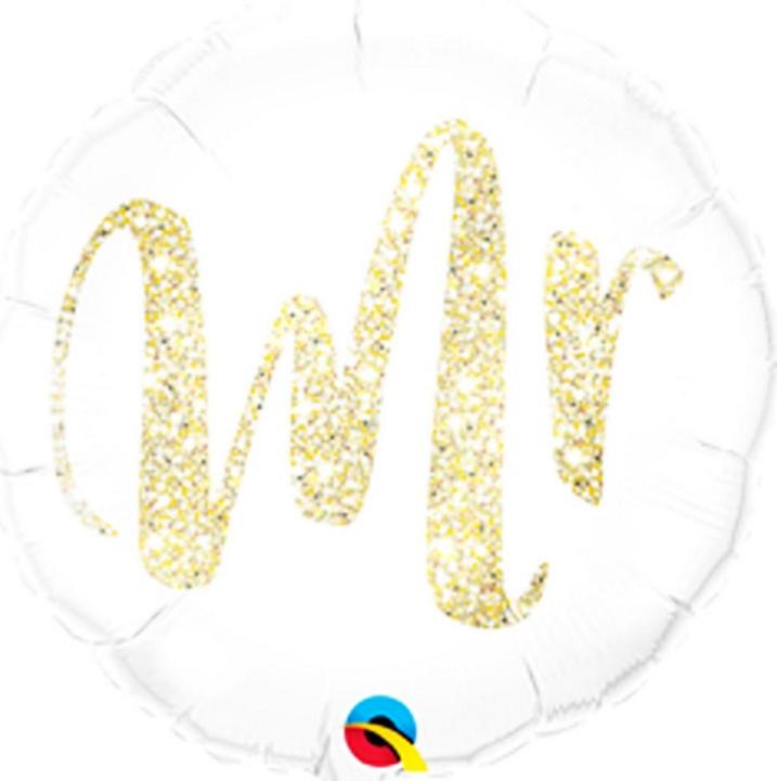 Actual product image Qualatex Glitter foil balloon