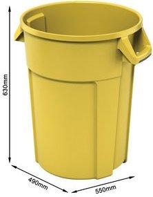 Actual product image Rotho TITAN waste garbage can (85 l)