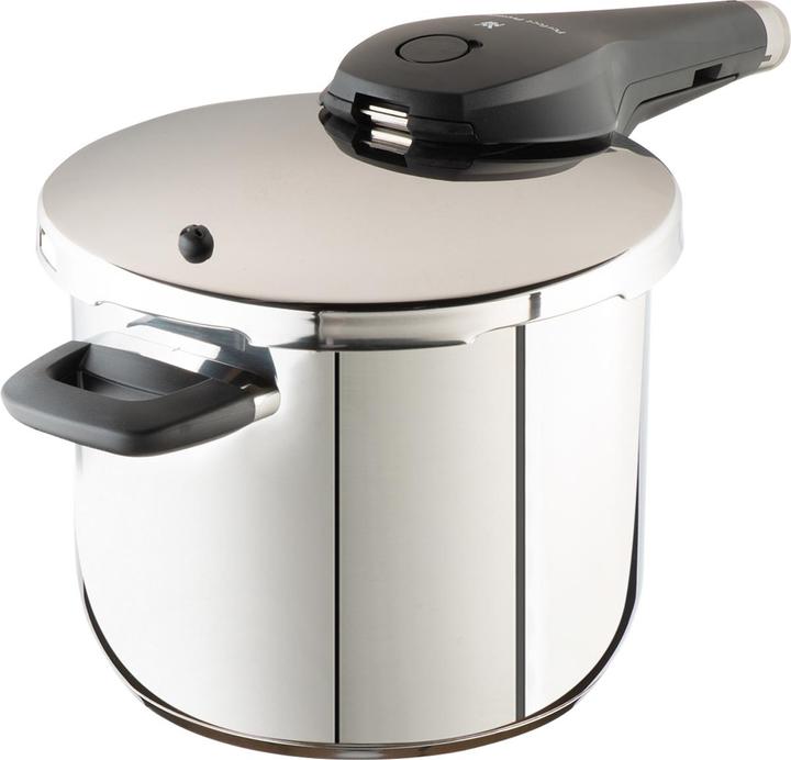 Produktbild WMF Schnellkochtopf 8,5l Dampfkochtopf Perfect Premium Induktion Edelstahl 18/10 (22 cm, Dampfkochtopf, Edelstahl)