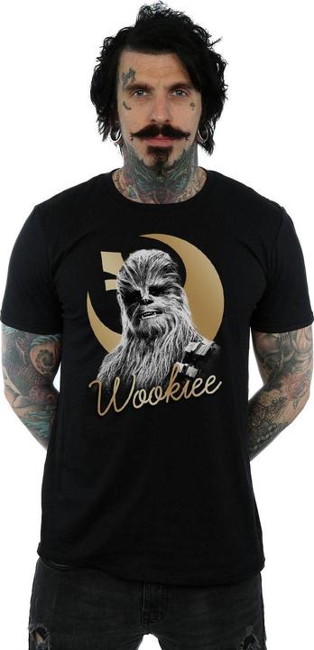 Actual product image Star Wars Mens The Last Jedi Gold Chewbacca T-Shirt (3XL)
