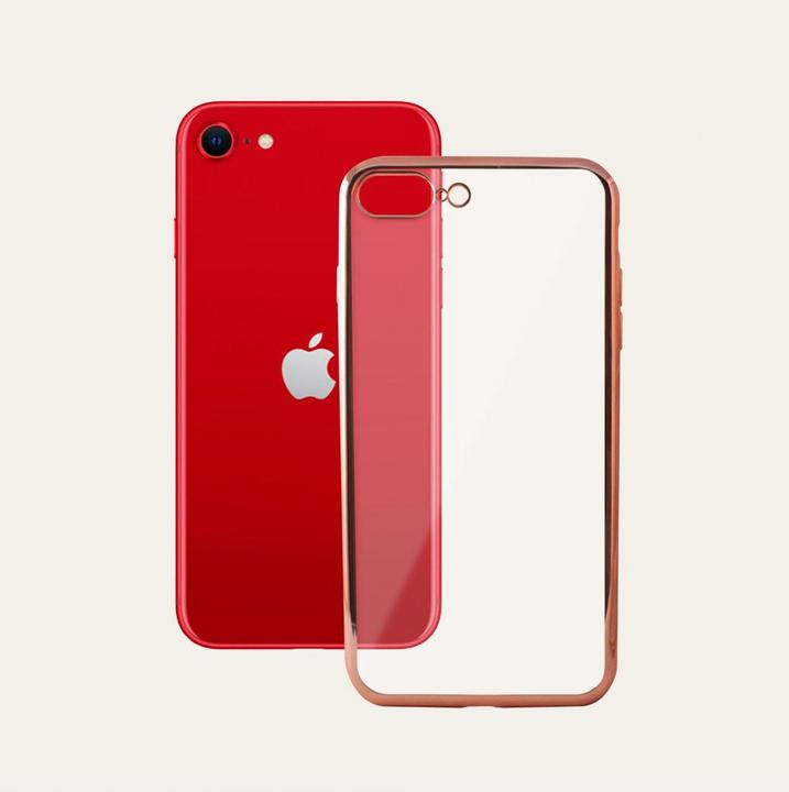 Contact METAL FLEX COVER TPU SE 2022, SE 2020, 8 e 7 ORO ROSA METALLICO (Apple iPhone SE (seconda generazione), Apple iPhone SE (terza generazione))