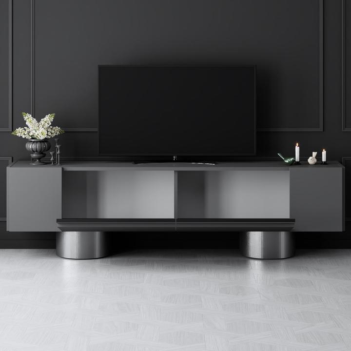 Actual product image Skye Decor Bohem Silver TV Stand (180 x 50 x 30 cm)