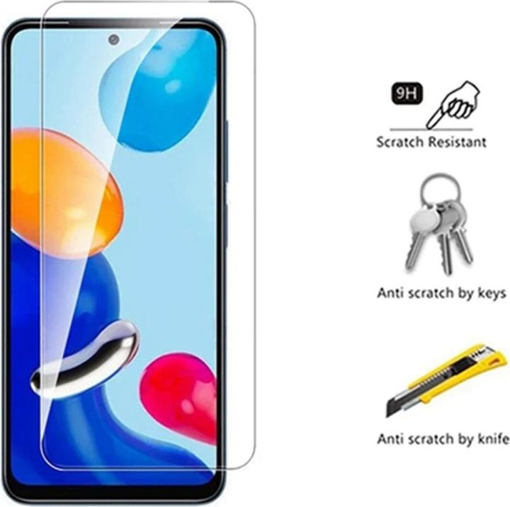 Actual product image Screenguard Xiaomi Redmi Note 11 Protective Glass Film Case Friendly Design (1 Piece, Xiaomi Redmi Note 11)
