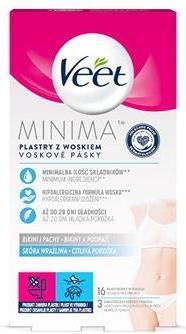 Image du produit Veet Lanières en cire hypoallergénique bikini et bracelets Mini a 16 pièces (L) (16 x)