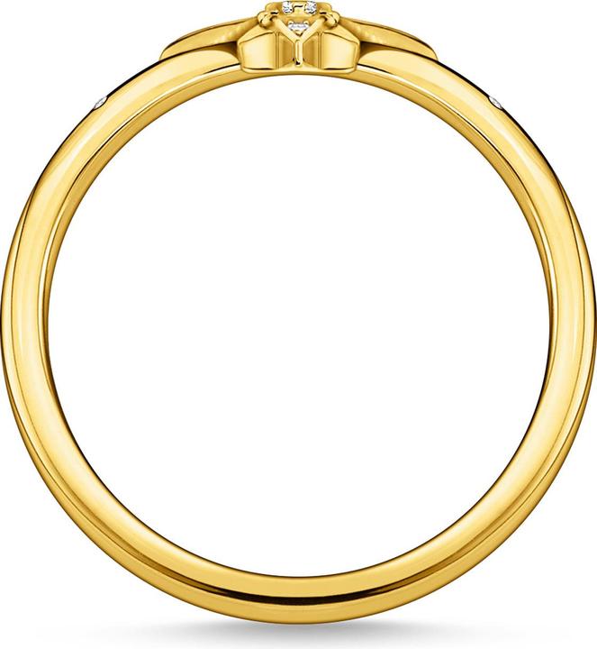 Produktbild Thomas Sabo Ring Stern Mit Steinen Gold (48, 925 Silber)