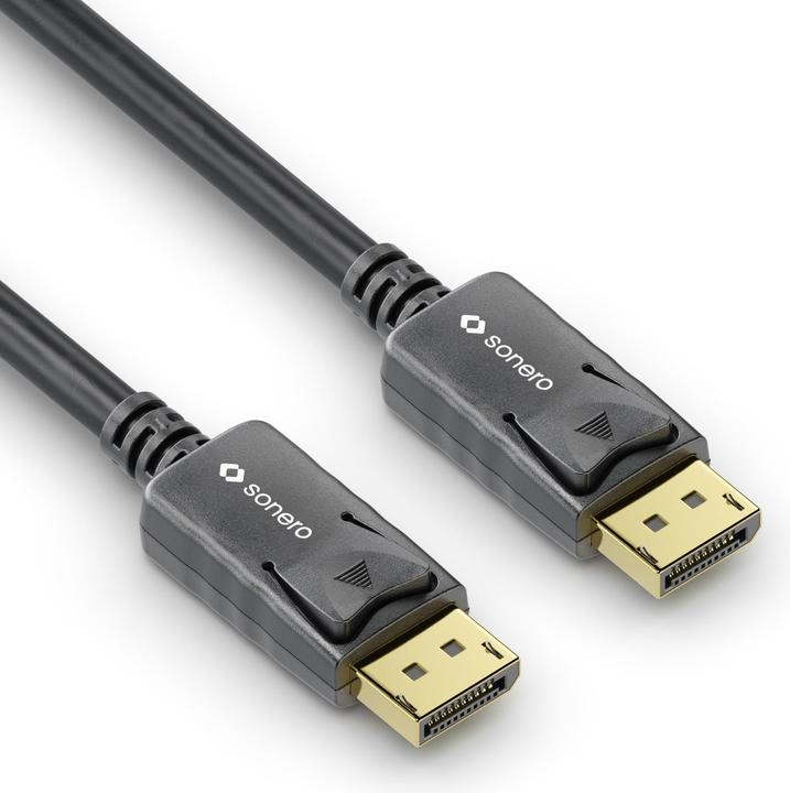 Sonero Câble 4K Displayport 1.2 mâle <->, 4K/60Hz, 1,5 m (1.50 m, DisplayPort)