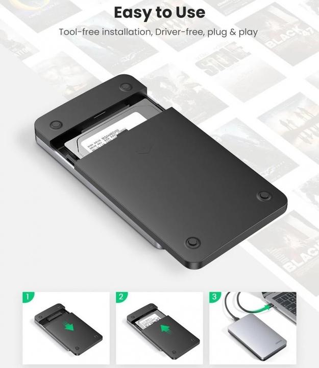 Produktbild Ugreen Aluminium Gehäuse (2.5")
