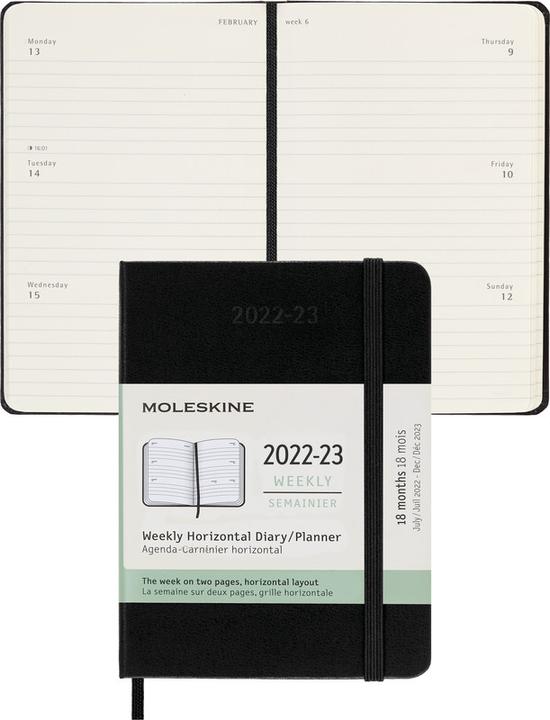 Produktbild Moleskine Wochenplaner (9 x 14 cm, Englisch)