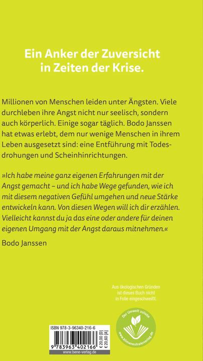 Produktbild Von der Angst zur Stärke (Deutsch, Bodo, Janssen, 2023)