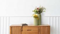 Image du produit Giftdecor grand vase vert grd rayures (1 x, 16 x 16 x 40 cm)