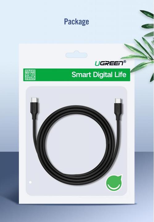 Actual product image Ugreen USB-C Power Delivery QC 3.0 20V 3A 60W (2 m, USB 2.0, 20 W)