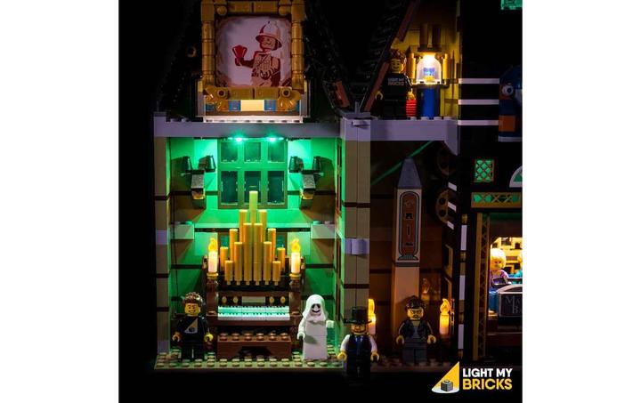 Actual product image Light my bricks LED Light Set for LEGO Fairground Haunted House