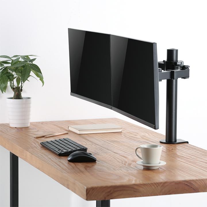 Produktbild LogiLink 2-Fach Monitorhalterung 17 - 32"Ärmlaenge verstellbar (Tisch, 32.01")