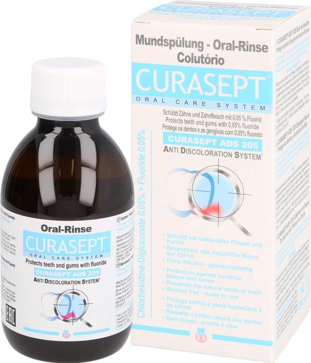 Actual product image Curasept ADS 205 Mouthwash 0.05 % Fl 200 ml (200 ml, Mouthwash)