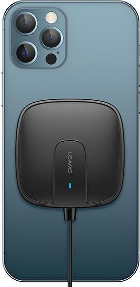 Usams Ład. indukcyjna US-CD159 magnetic W1 15W Extra-thin iPhone 12 series czarny/black CD159DZ01 (15 W)