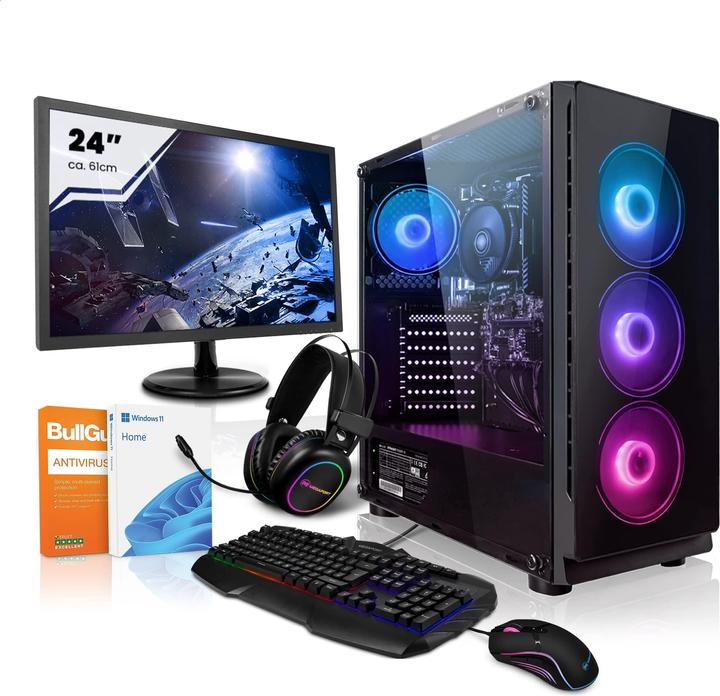 Image du produit Megaport Set Komplett PC Gaming (AMD Ryzen 5 5600G, 16 Go, 500 Go)