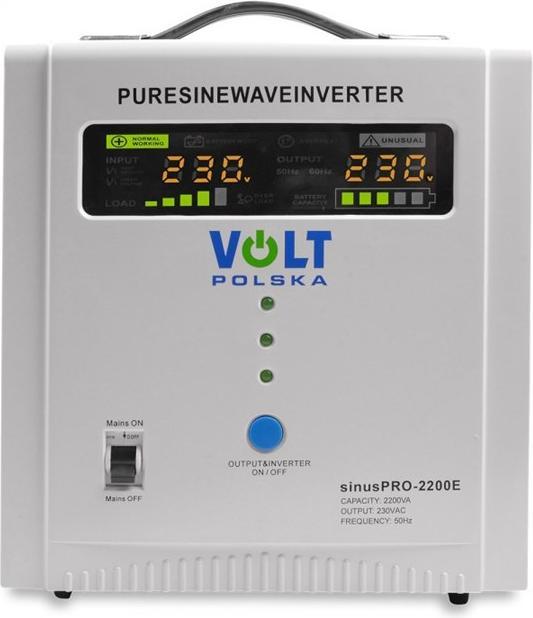 Produktbild Volt Polska ZASILACZ AWARYJNY SINUS PRO 2200 E 12 (2200 VA, 1600 W, Line-Interaktiv USV)