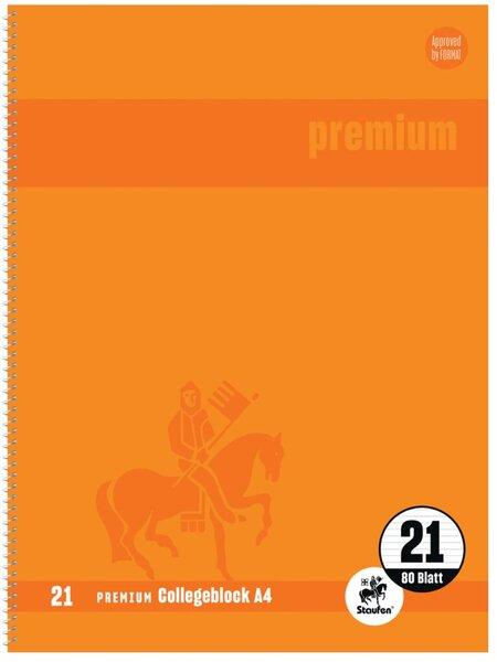 Actual product image Staufen A4 80BL Lin.21 college pad orange (A4, Lined)