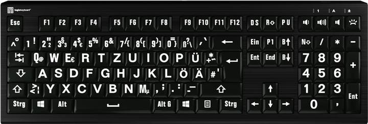 Produktbild Logickeyboard XL-Print Astra2 BL Keyboard dt. (PC) (DE, Kabelgebunden)