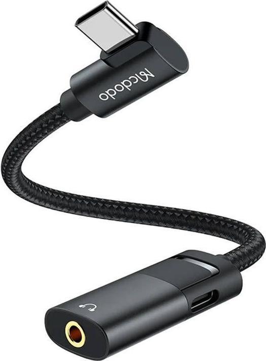 Immagine prodotto Mcdodo Adattatore da USB-C a AUX Mini Jack 3,5 mm + USB-C (USB tipo C, Jack da 3.5mm)