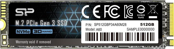 Immagine prodotto Silicon Power A60 M.2 2280 512GB Max2200/1600 MB (512 GB, M.2 2280)