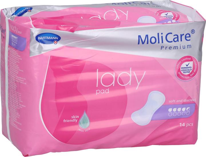 MoliCare Lady Pad 4.5 Inkontinenz Einlage (14 x, XL, Large)