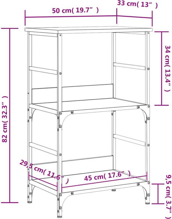 Actual product image VidaXL Ford (50 x 33 x 82 cm)