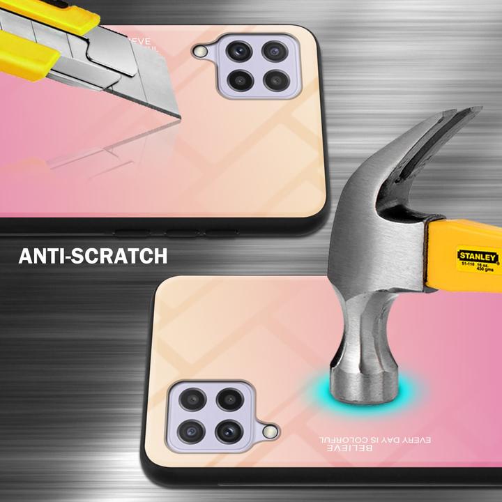 Image du produit Cadorabo TPU 2 couleurs Housse en verre (Samsung Galaxy M22, Samsung Galaxy A22, Samsung Galaxy A32)