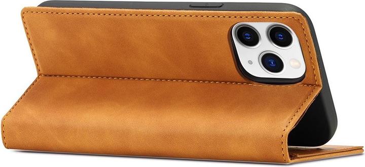 Actual product image Cover-Discount iPhone 13 Pro - Stand Flip Case Cover brown (Apple iPhone 13 Pro)