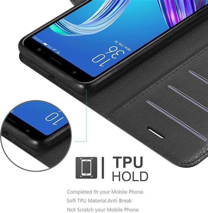 Actual product image Cadorabo Book with stand function cover (Asus Zenfone Max Pro (M1))