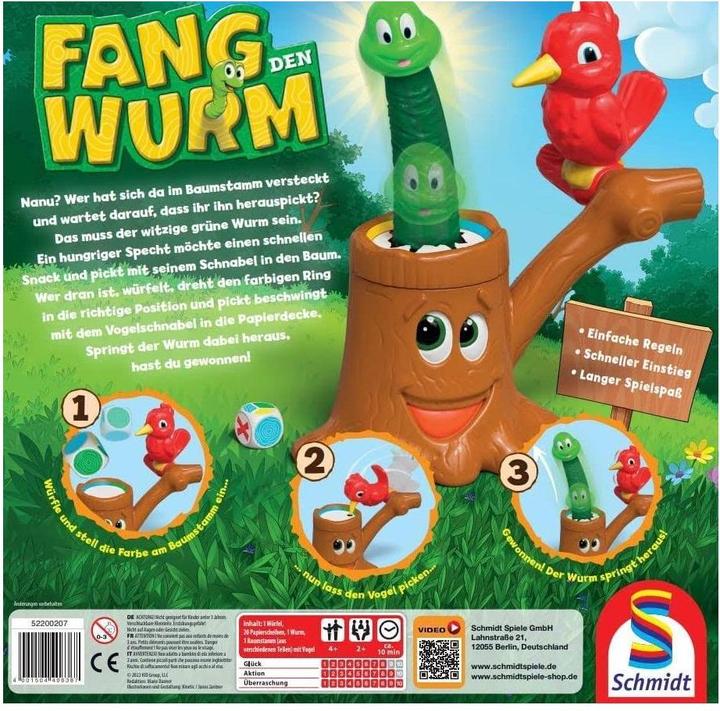 Actual product image Schmidt Spiele Catch the worm (German)
