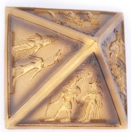 Actual product image Puckator Hieroglyphic Decorated Pyramid (8 x 8 x 8 cm)