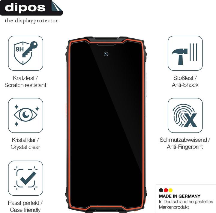Produktbild Dipos Anti-Shock Displayschutz 9H (1 Stück, Blackview BV9300)