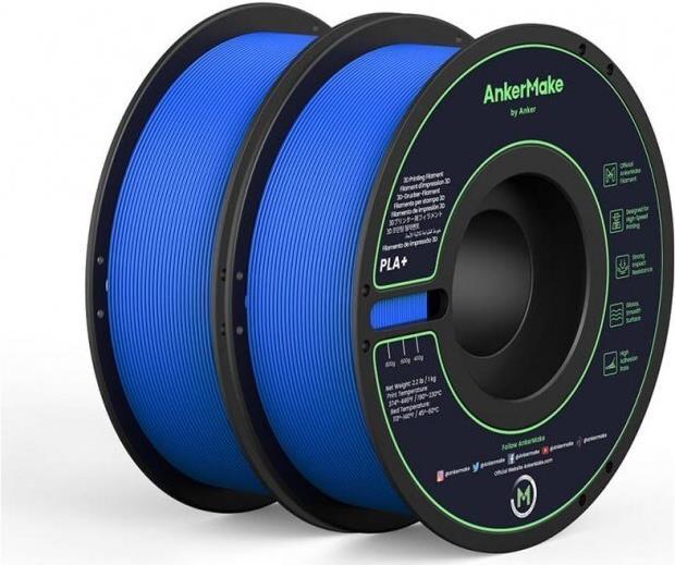 Actual product image Anker Filament PLA+ AnkerMake 1.75mm 2kg Niebieski (PLA+, 1.75 mm, 2000 g, Blue)