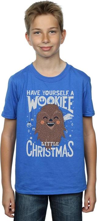 Actual product image Star Wars Boys Wookiee Little Christmas T-Shirt (116)